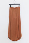 SWAYING/KNIT seamless round hem long skirt SW24SS3B23 clay color PS82